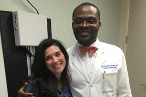 Gina Hollenbeck with Dr. O